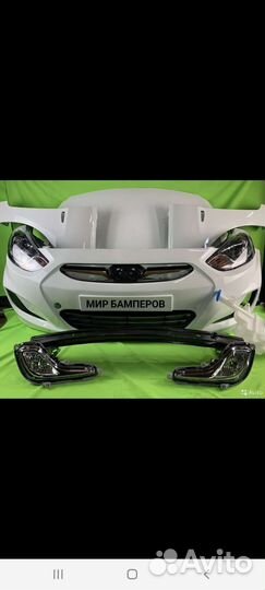 Бампер Hyundai Solaris 2010 +