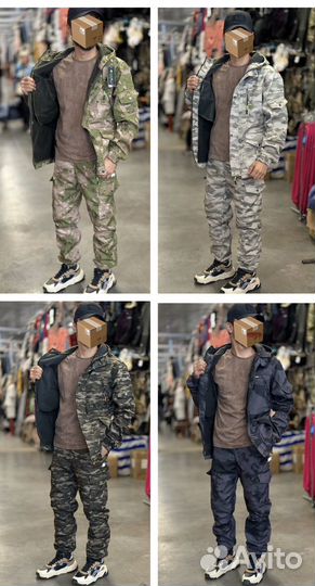 Камуфляжный костюм на флисе