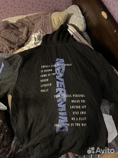 Худи и джинсовка h&m nirvana xl