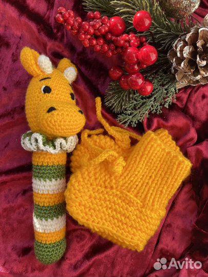 Вязаная игрушка дракон. Набор
