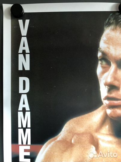 Оригинальный плакат Ван Дамм. 90 х годов