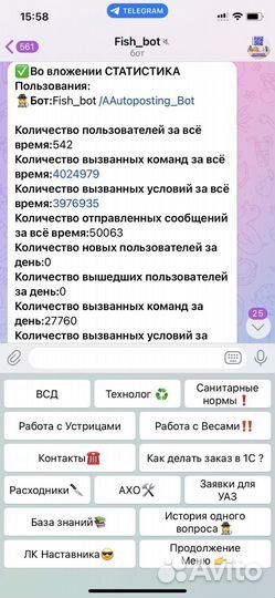 Создаю и интегрирую бот в телеграмм