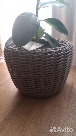 Корзина плетенная из ротанга