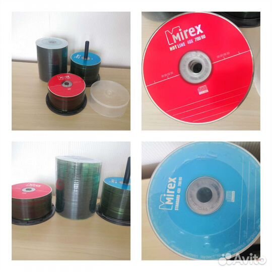 Новые Cd диски mirex 700/80, 201 шт