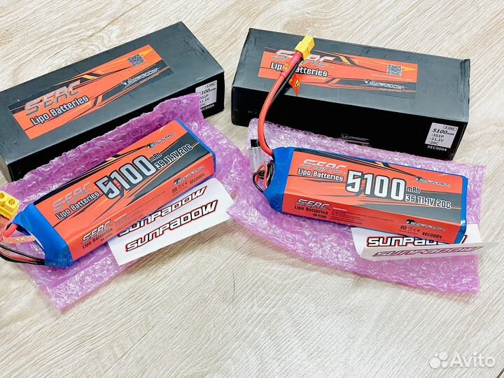 Аккумуляторы Lipo li-po 3s 11,1v 5100mah 20C Новые