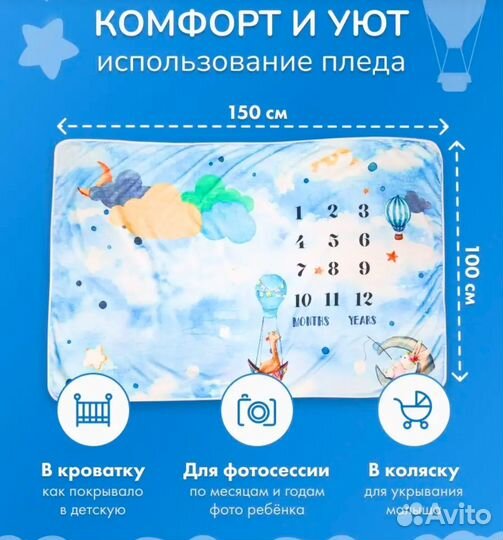 Плед для фотосессии новорожденных