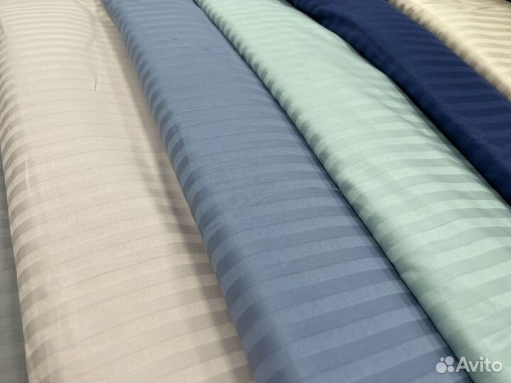 Ткань Страйп сатин премиум 240 см