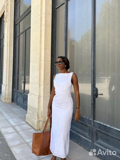 Платье льняное