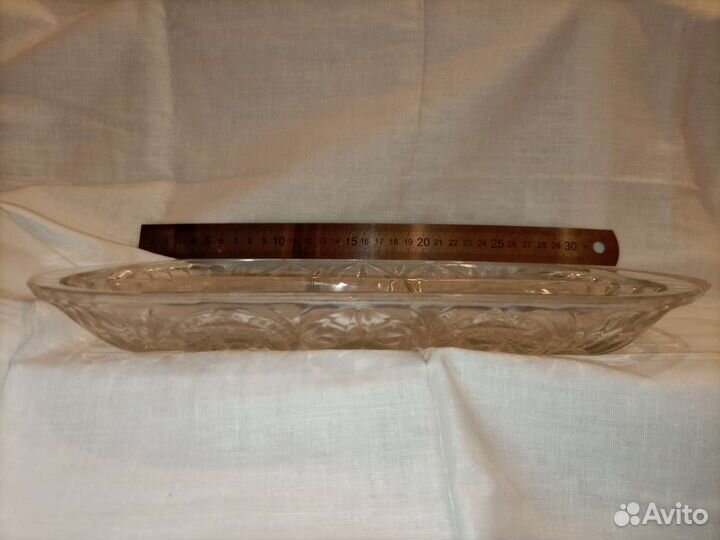 Хрустальная менажница СССР