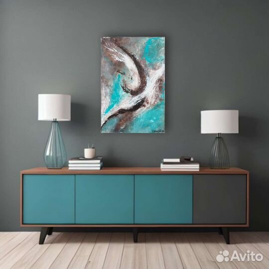 Интерьерная картина акрилом на холсте