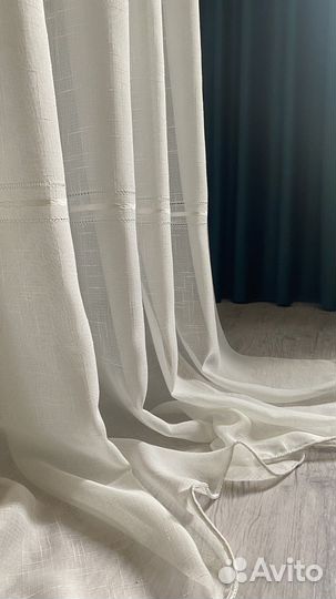Шторы льняные