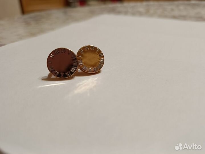 Золотые серьги Спринг