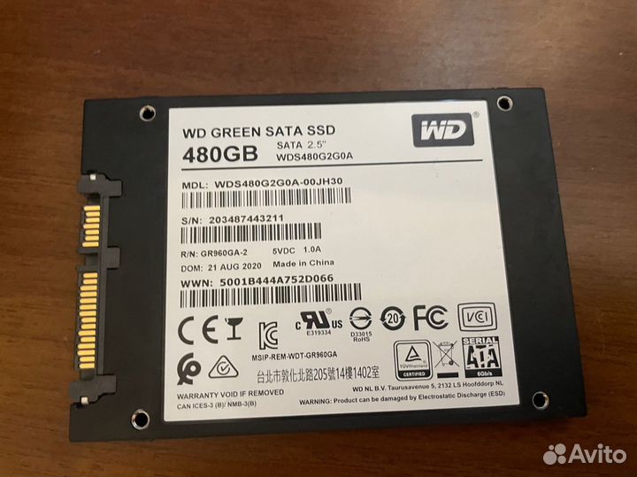 Ssd wd green 480gb