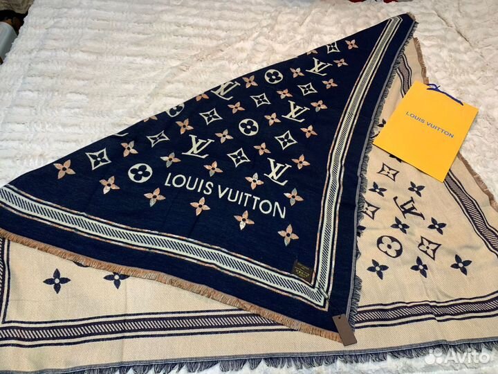 Палантин шарф теплый двусторонний новый