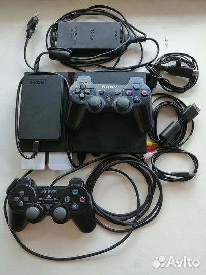 Sony PlayStation 2 Slim (scph-77004, Мегакомплект)