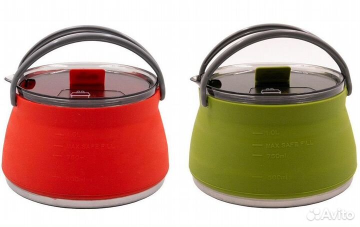 Чайник 1 л. Tramp складной силиконовый с металлич