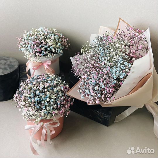 Букеты из Воздушной Гипсофилы. Доставка/Самовывоз