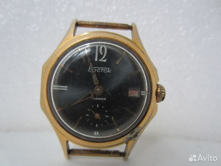 Часы Восток Командирские позолоченные AU