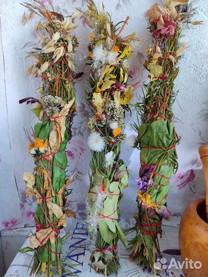 Ароматическая свеча из трав