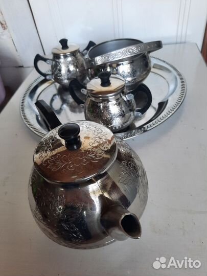 Чайный набор СССР на подносе