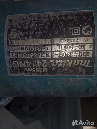 Отрезная пила по металлу бу makita