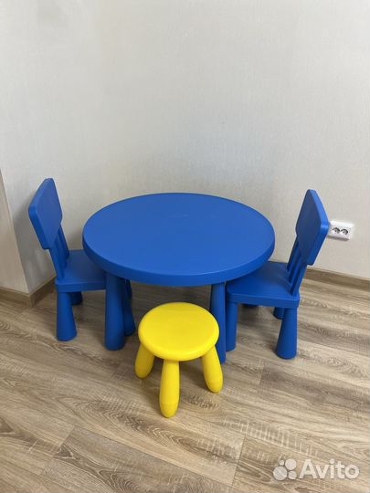 Стол и стулья икеа