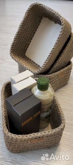 Корзинка из джута