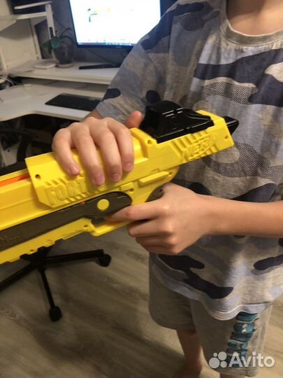 Nerf fortnite sp-l с глушителем