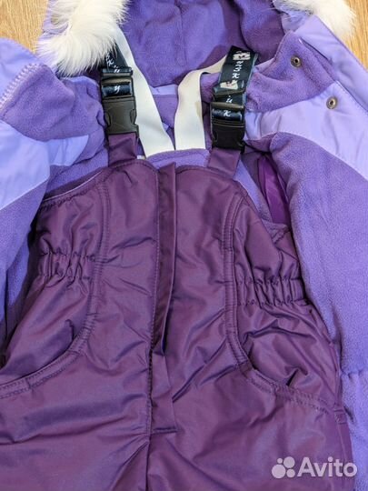 Зимний костюм на девочку фиолетовый 116