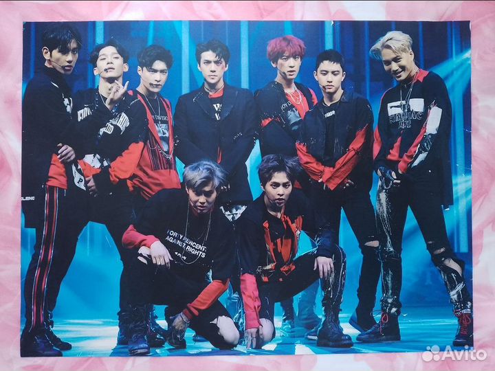 Плакат exo kpop плакат кпоп