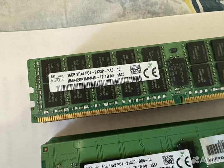 Серверная ddr4 ecc reg 4gb 8gb 16gb 2133-2400