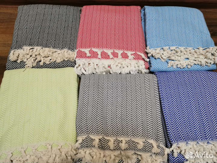 Плед покрывало 190/220 хлопок турция