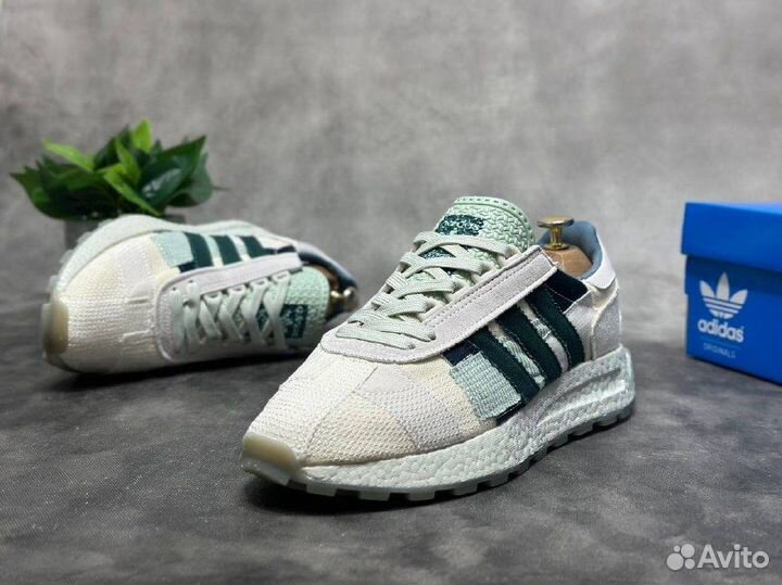 Adidas retropy E5 сер-зеленые разм. 44