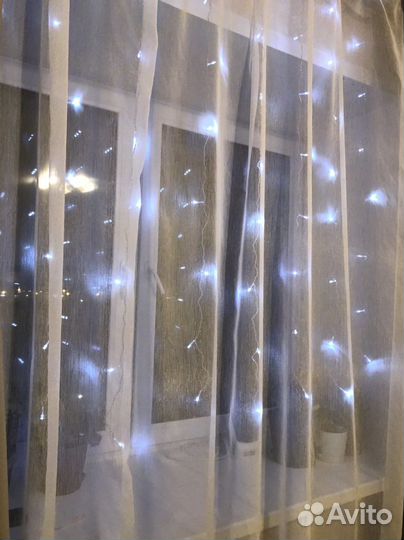 Гирлянда штора 1.5х1.5 и 3Х3