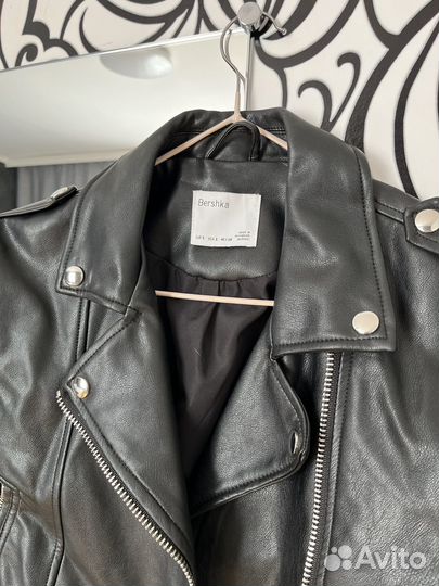 Кожаная куртка косуха bershka