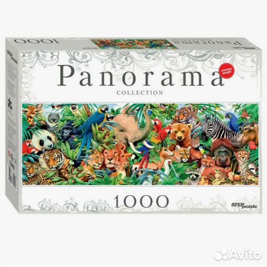 Пазл Панорама Животные 1000 дет