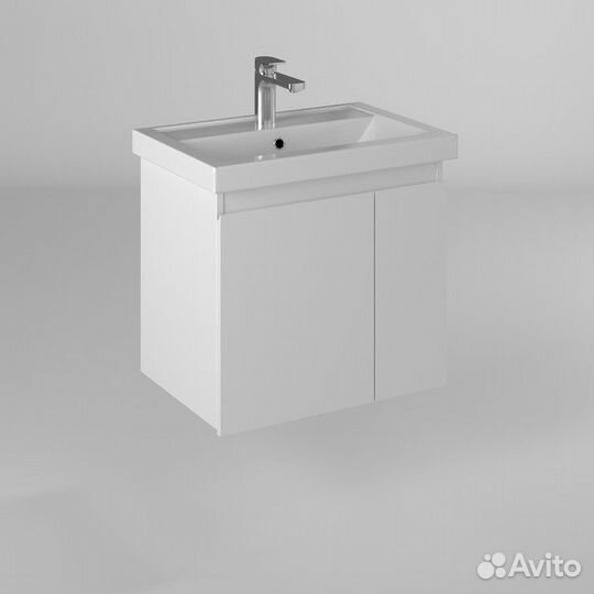 Тумба с раковиной briz Бьелла 60 Белый (глянец) 364 03-18060-06 00 бел