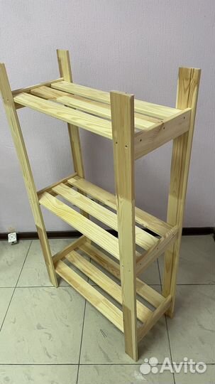 Этажерка деревянная стеллаж