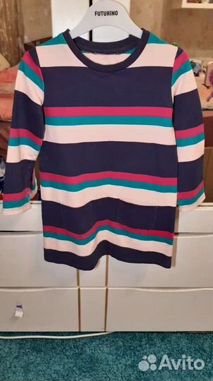 Утепленное платье для девочки 2-4 года