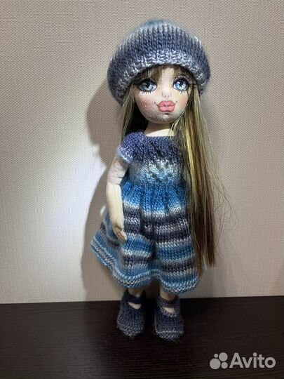 Кукла ручной работы текстильная