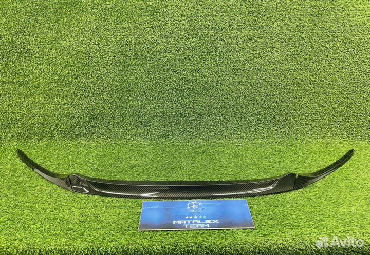 Накладка передний бампер BMW G16 сухой карбон