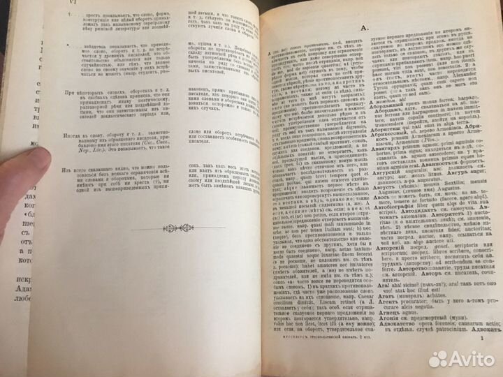 Русс-Латинский словарь 1900 года