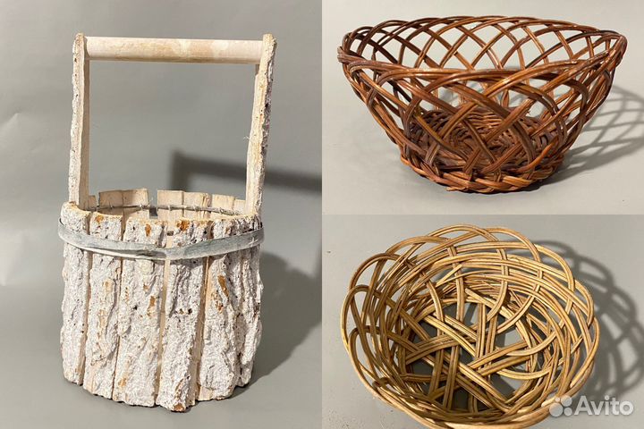 Корзинки плетенные
