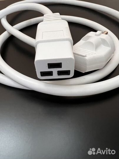 Кабель питания с19 с розеткой и под автомат