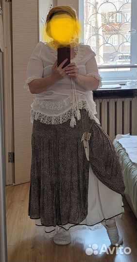 Комплект в стиле Бохо (ручная работа) сумка/шарф