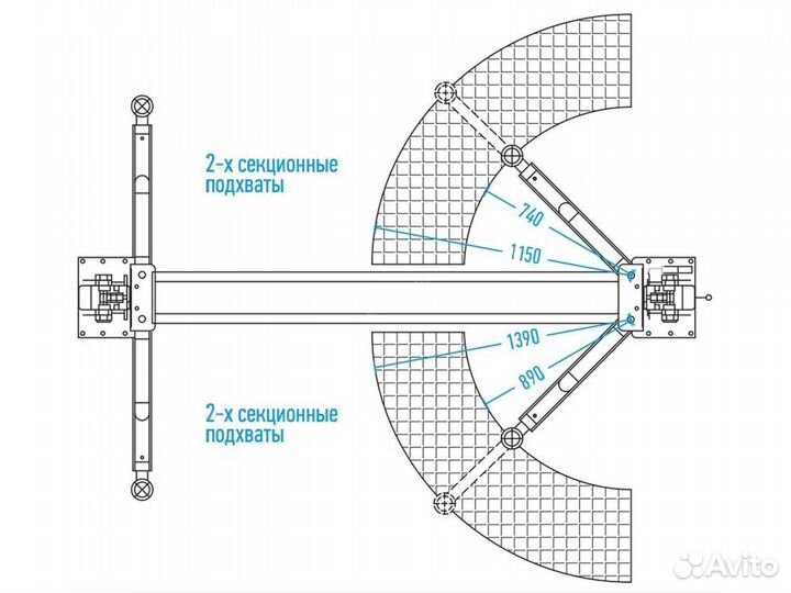 Подъемник двухстоечный