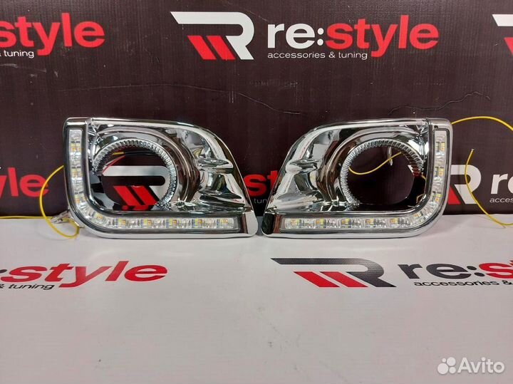 Накладки на туманки Land Cruiser Prado 150 R1630