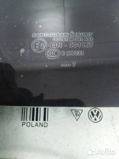 Стекло двери задней правой Porsche Cayenne 2003-20