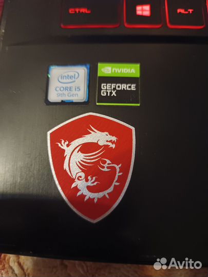 Игровой ноутбук MSI GF63Thin95C Видеокарта GTX1650