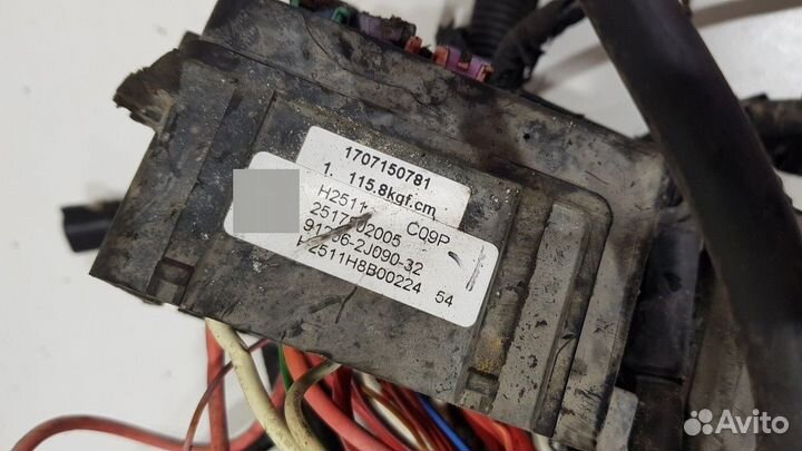 Электропроводка под капот (Kia Mohave)